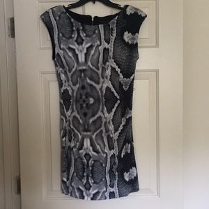 Snakeskin tube dress